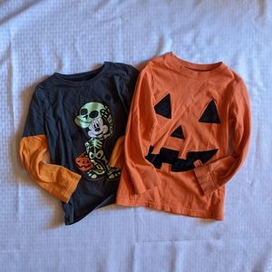 Two Long Sleeve Halloween Tees 5t